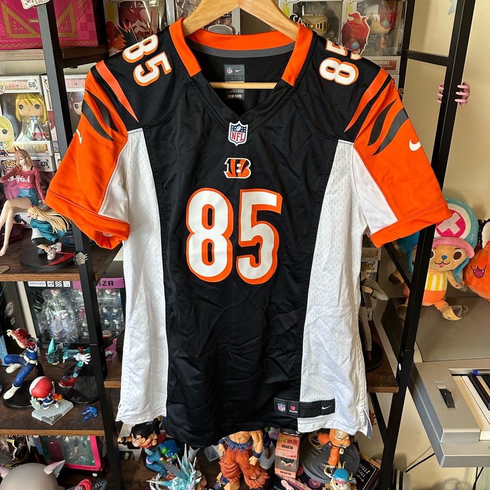 Nike Bengals Tyler Eifert #85 Game Jersey Black Orange Women’s XL